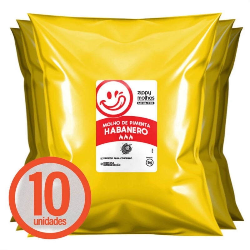 CAIXA MOLHO PIMENTA HABANERO - 10 KG