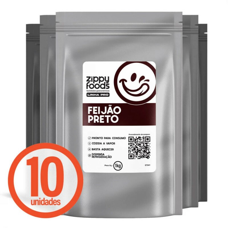 CAIXA RECHEIO FEIJÃO PRETO COZIDO - 10 KG